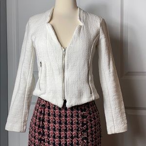 New York & Company tweed look moto jacket